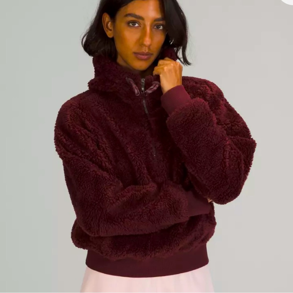 NWT Lululemon Textured Fleece 1/2 Zip